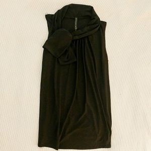 Tie Neck Tiffany & Grey Blouse